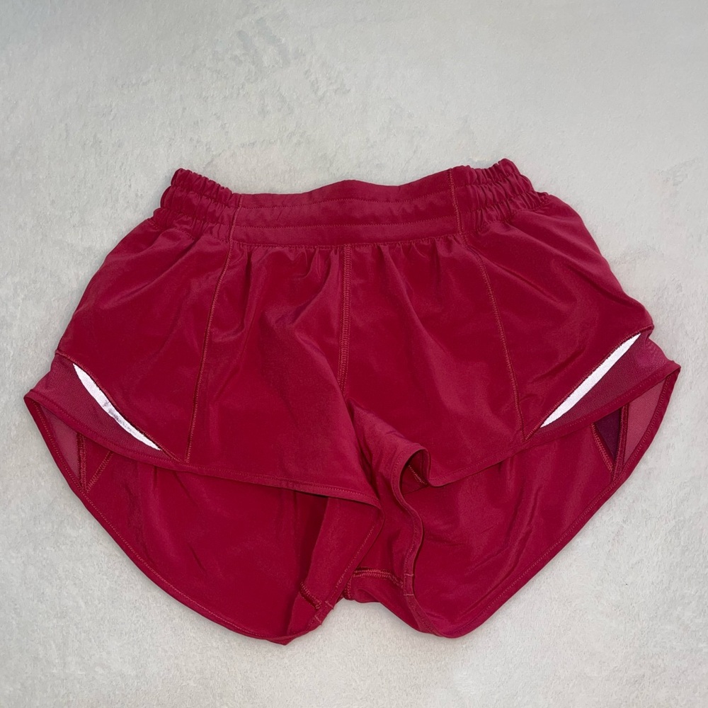 Hotty Hot Low Rise Shorts 2.5 (similar color to “Pink Lychee”)